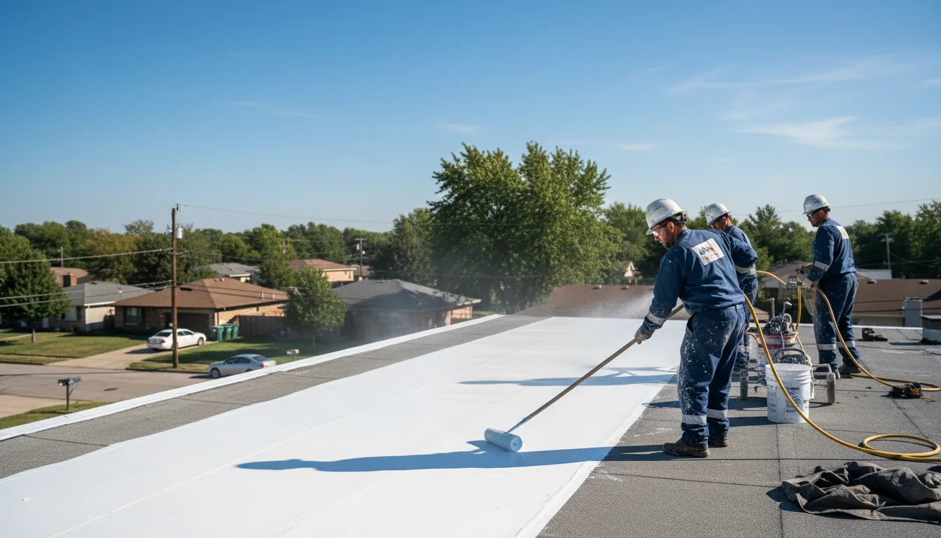 Commercial roof coating in Croswell, MI near me